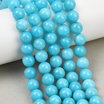Dyed Natural White Jade Beads Strands GG-CBAD029-A07-8mm-1