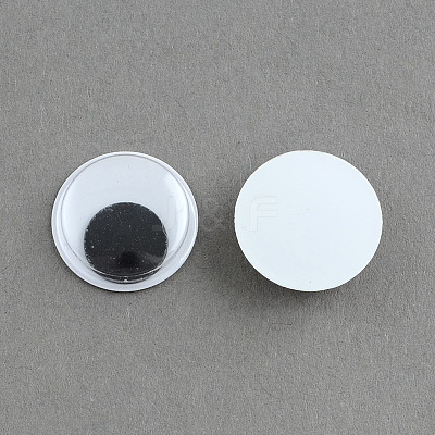Wobbly Eye Plastic Cabochons X-KY-S002-7mm-1