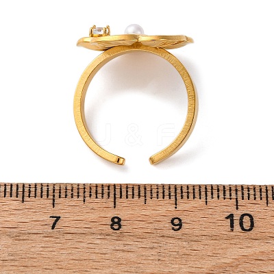 304 Stainless Steel Adjustable Cuff Rings for Women LS-RJEW-B126-05G-02-1