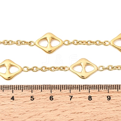 304 Stainless Steel Link Chain Necklaces for Women NJEW-G197-01G-01-1