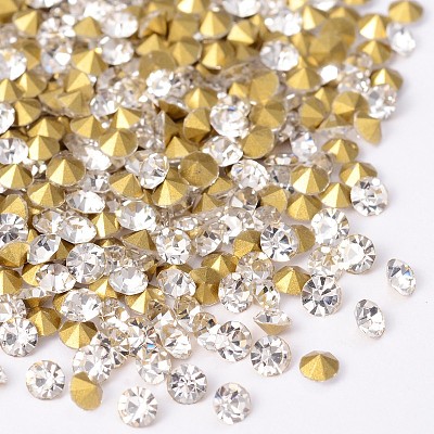 Back Plated Diamond Glass Pointed Rhinestone LS-RGLA-SS3-001-1