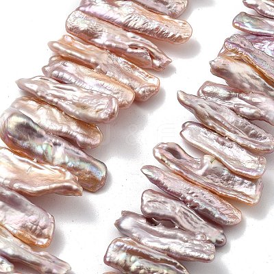 Natural Baroque Keshi Pearl Beads Strands PEAR-P064-03D-02A-1