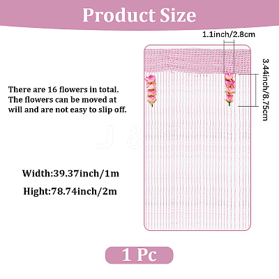 Polyester Door String Curtain AJEW-WH20128-054C-1