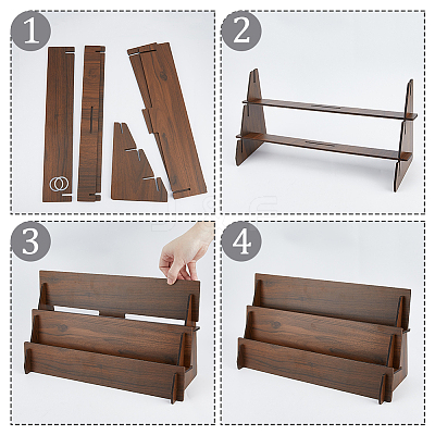 Wood Minifigures Display Riser ODIS-WH0078-07D-1