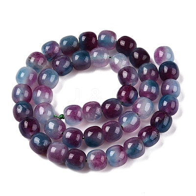 Dyed Natural White Jade Beads Strands G-T138-D20-1