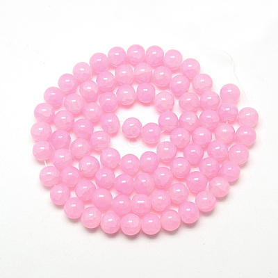 Baking Paint Crackle Glass Bead Strands LS-DGLA-Q023-6mm-YS6-1