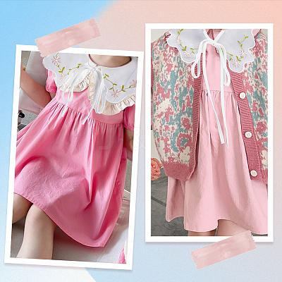 Detachable Organza Lady's False Collars AJEW-WH0348-50-1