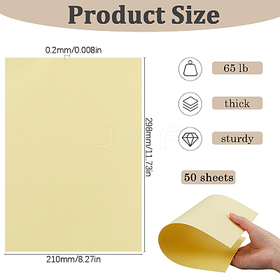 50Pcs A4 Craft Paper Cardstock DIY-SP0003-11C-1