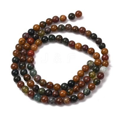 Natural Ocean Jasper Beads Strands G-F668-26-4mm-1