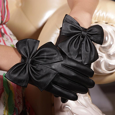 1 Pair PU Leather Gloves DIY-CL0001-92-1