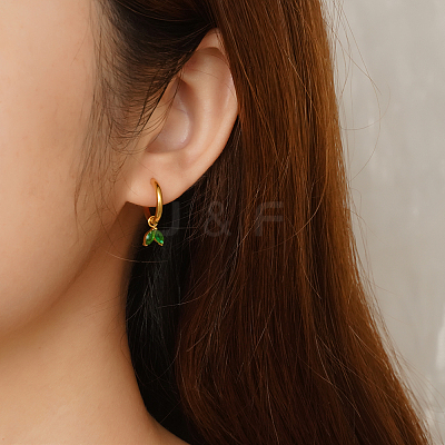 304 Stainless Steel Hoop Earrings AY4063-1-1