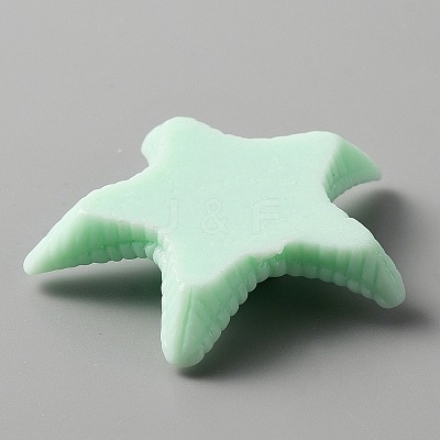 Ocean Theme Opaque Resin Cabochons CRES-WH0013-13C-1