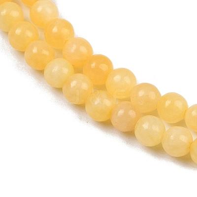 Natural Yellow Jade Bead Strands LS-G-K121-01-4mm-1