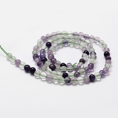 Natural Fluorite Bead Strands LS-G-D840-56-4mm-AB-1