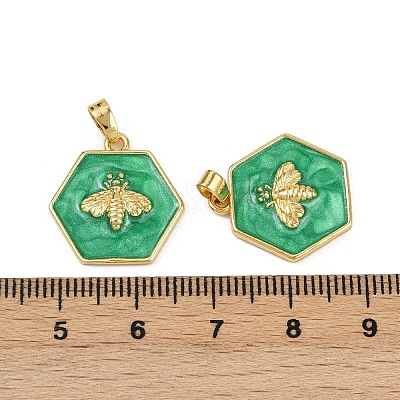 Brass Pendants KK-C093-04G-1