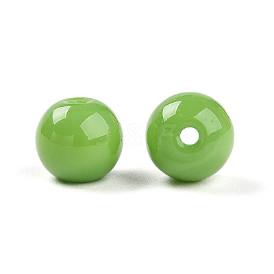 Opaque Solid Color Glass Beads LS-GLAA-N007-8mm-A11-1