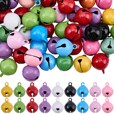 60Pcs Brass Bell Pendants KK-SP0002-56-1