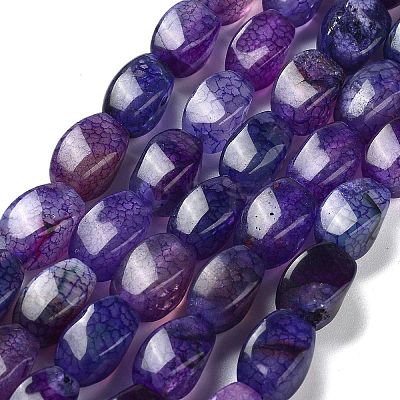 Natural Dragon Veins Agate Beads Strands G-G172-01N-1