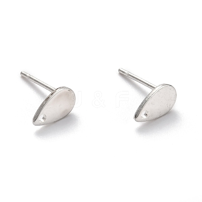 Non-Tarnish 304 Stainless Steel Stud Earring Findings STAS-L211-05C-P-1