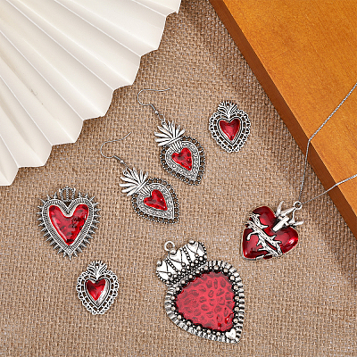 14Pcs 7 Style Alloy Enamel Pendants FIND-CA0008-22-1