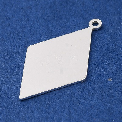 925 Sterling Silver Blank Pendants STER-F057-02S-02-1