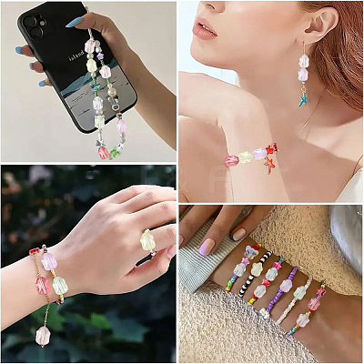50Pcs Transparent Glass Beads GLAA-YW0004-83A-1
