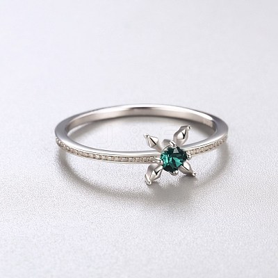 925 Sterling Silver Finger Rings RJEW-BB32323-6-1