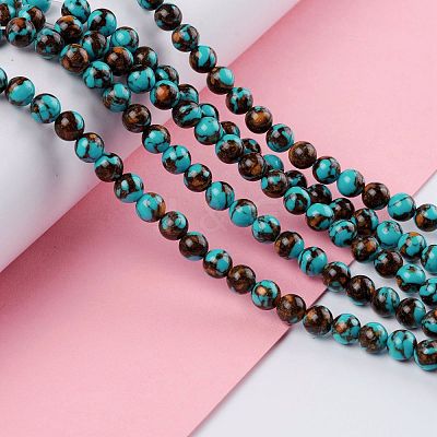 Synthetic Gold Clinquant Stone Beads Strands G-Z025-04-1