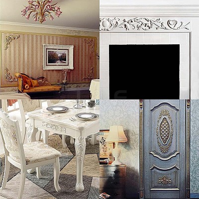 Wood Carved Appliques DIY-WH0032-28-1