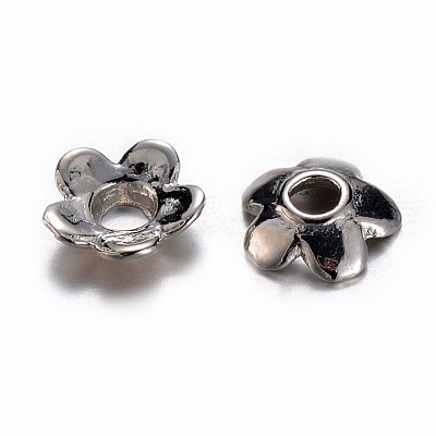 Tibetan Style Flower Bead Caps K0PCP081-1