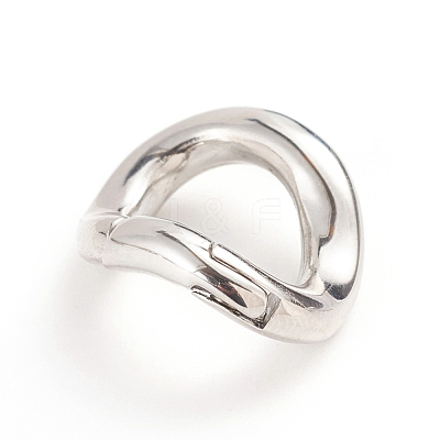 Tarnish Resistant 304 Stainless Steel Spring Gate Rings X-STAS-I133-09P-1