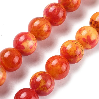Natural Multi-Color Agate Beads Strands G-A261-B03-14mm-1