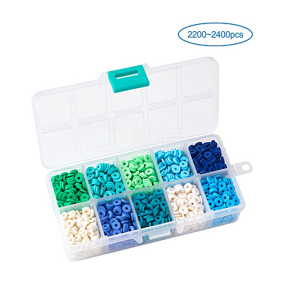 Handmade Polymer Clay Beads CLAY-TA0001-09-1