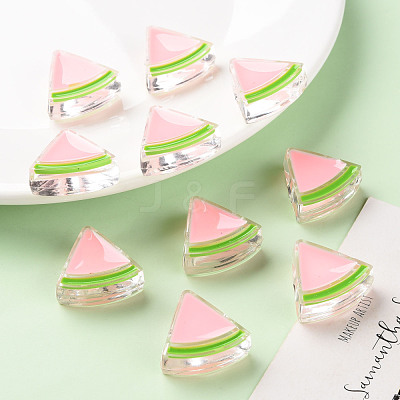 Transparent Enamel Acrylic Beads TACR-S155-001E-1