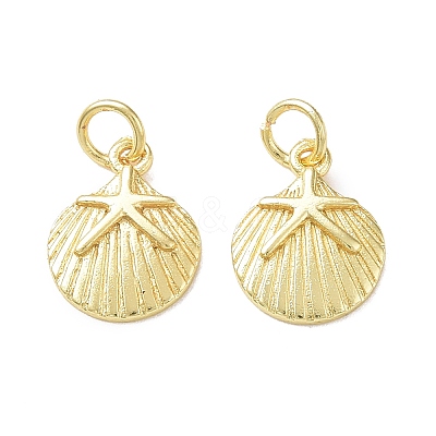 Rack Plating Brass Charms X-KK-F849-01G-1