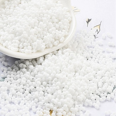 Baking Paint Glass Seed Beads SEED-A033-04M-1