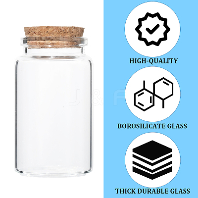 Glass Jar Glass Bottles Bead Containers AJEW-SP0003-91C-1
