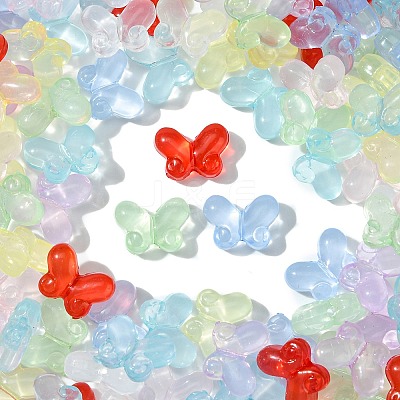 200Pcs Transparent Acrylic Beads OACR-CJ0002-07-1