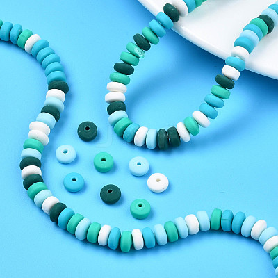 Handmade Polymer Clay Beads Strands CLAY-N008-008U-1