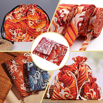 Japanese Style Cotton Fabric DIY-WH0589-004B-04-1
