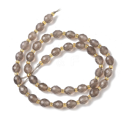 Natural Gray Agate Beads Strands G-F809-A31-01-1