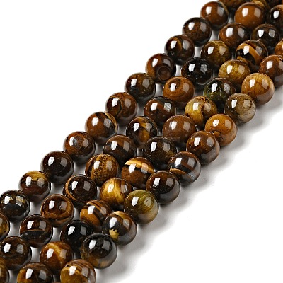 Natural Tiger Eye Beads Strands Z0RQX012-1
