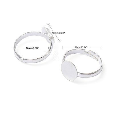 Brass Pad Ring Base Findings EC022-S-1