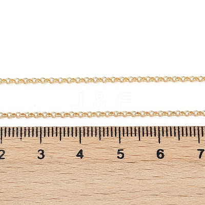 Long-Lasting Plated Brass Cable Chain Necklaces NJEW-K112-10G-NF-1