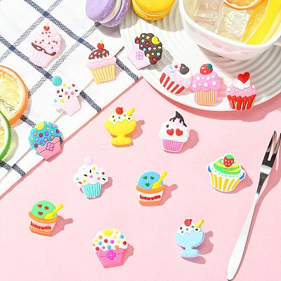 16Pcs PVC Ice Cream Lapel Pin Backs for Backpack Clothes JEWB-CJC0022-014A-1