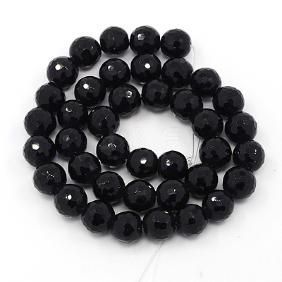 Synthetic Black Stone Beads Strands G867-044-1