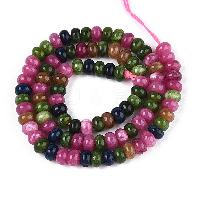 Dyed Natural White Jade Beads Strands X-G-T139-58B-01-1