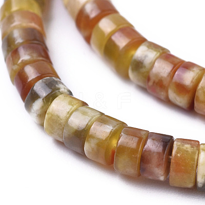 Natural Dragon Blood Jade Beads Strands G-D0017-07-1