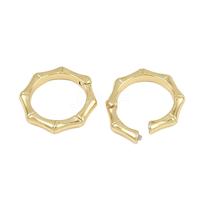 Brass Twister Clasps KK-P323-12G-1