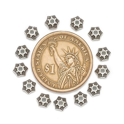 Tibetan Style Bead Caps AA188-AS-NR-1